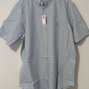 Polo Ralph Lauren grid-pattern logo-embroidered cotton shirt